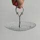Vintage pressed glass presentation platter
