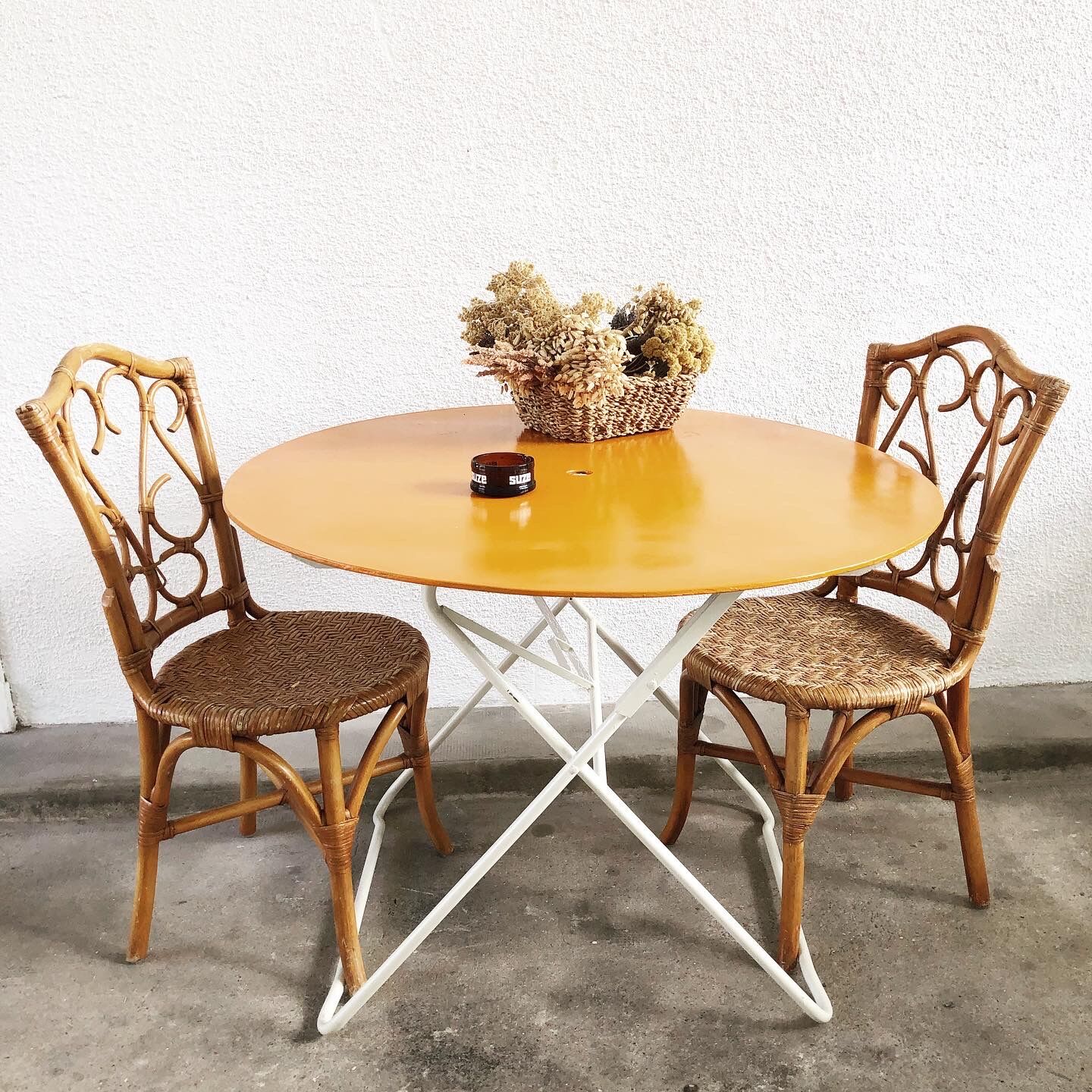 Pair of rattan chairs