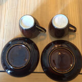 Villeroy and Boch coffee maker and 2 cups