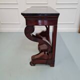 Antique french flame mahogany console table c1830