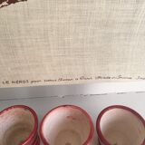 Enamelled terracotta flower pots, 1960s