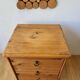 Vintage wooden bedside table.