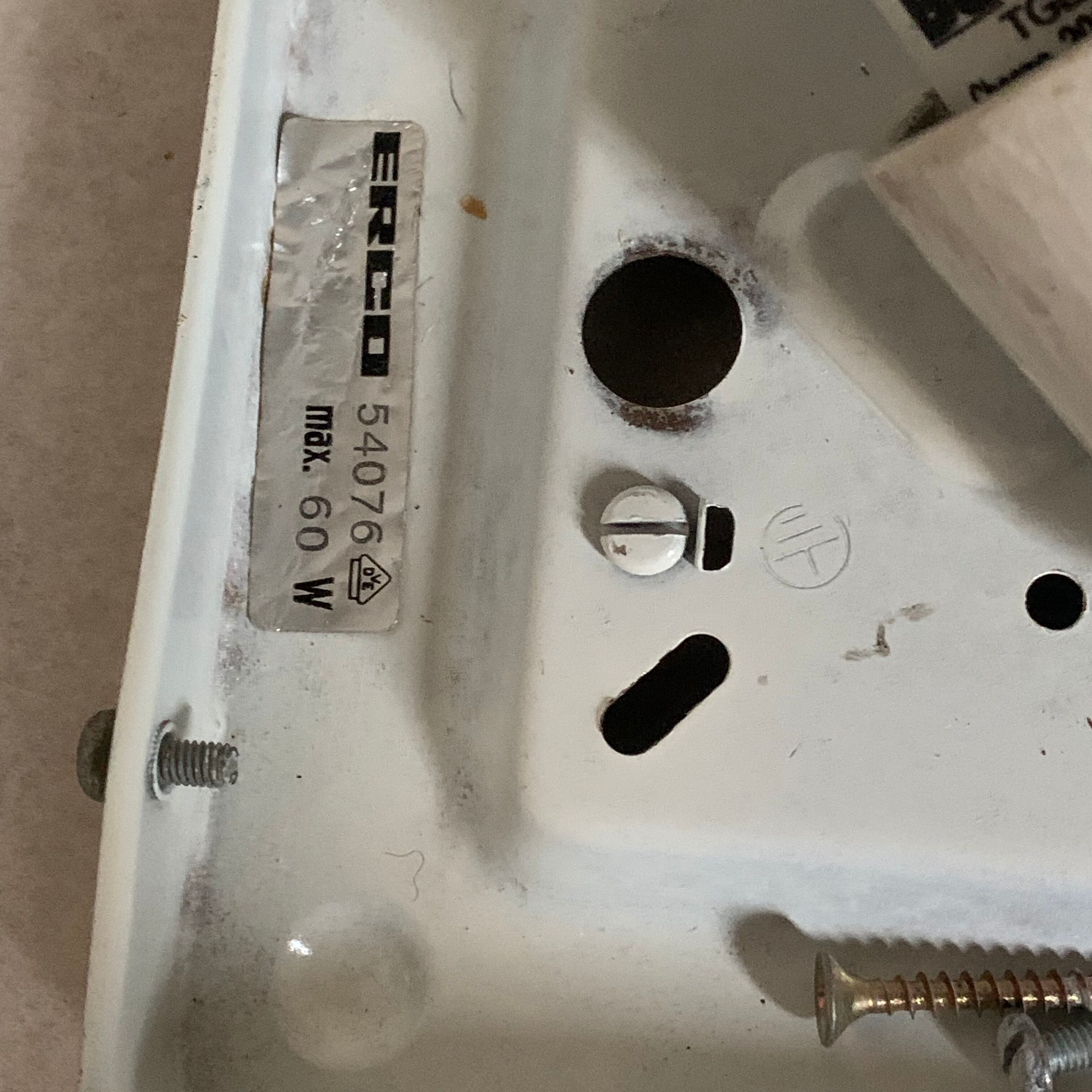 Vintage ceiling lamp bubble Erco amber glass