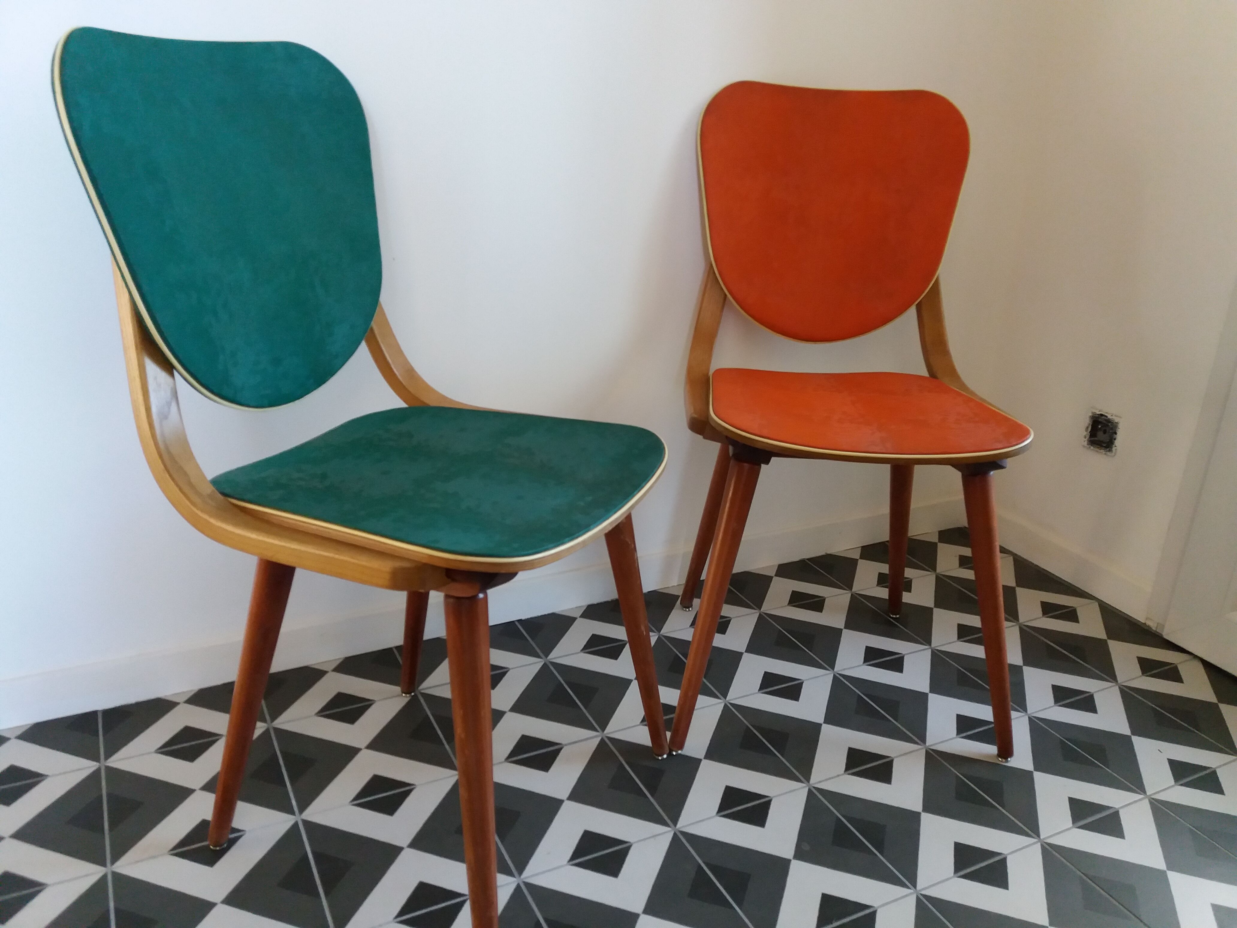 Pair of typical 60s chairs