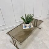 Table basse verre fumé