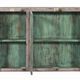 Indian wall showcase vintage old teak patina purple piece of origin