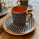 Set of 4 vintage cups Pralognan de Salins