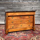 Chest of drawers of the period empire in cherry