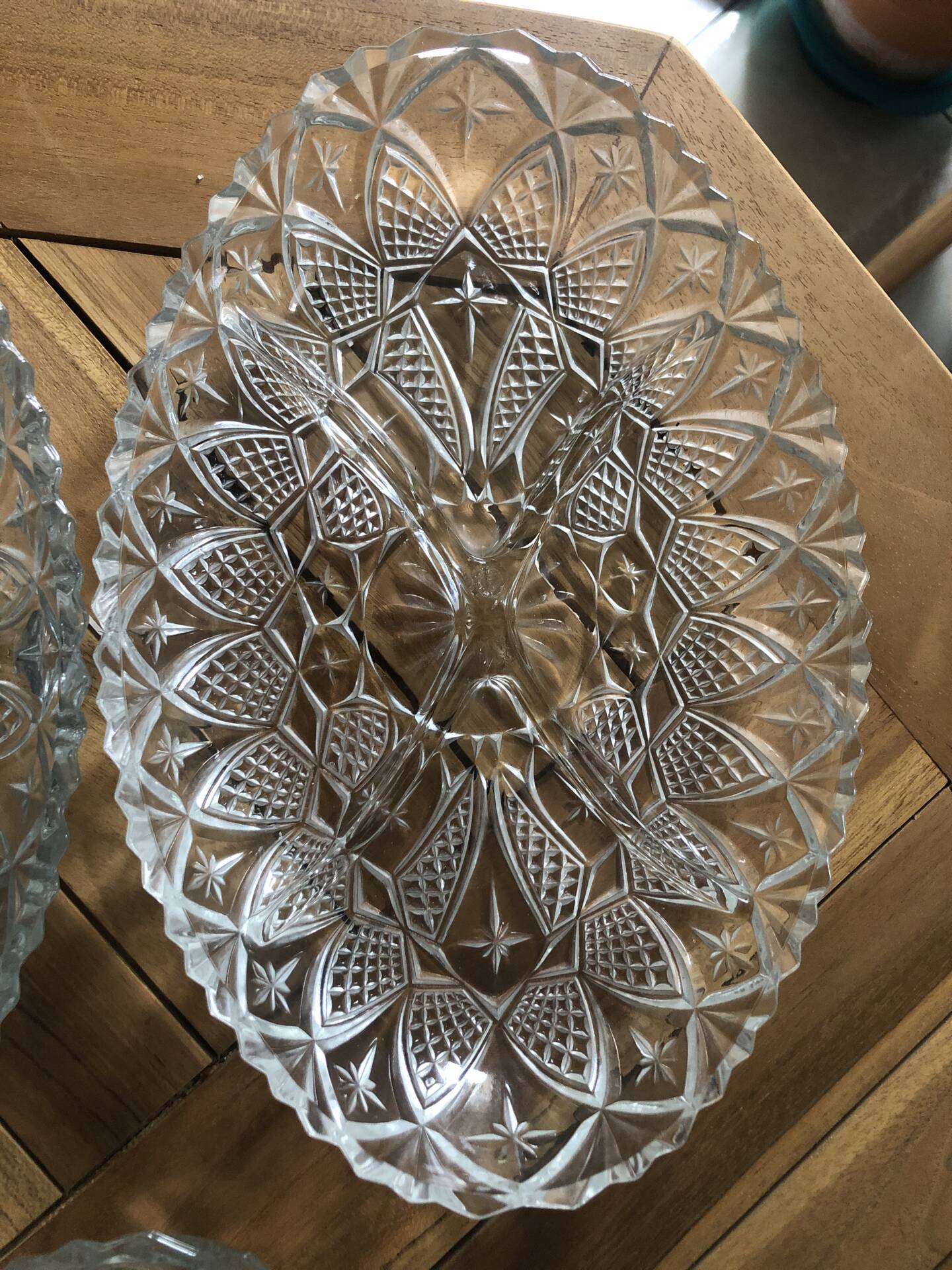 Crystal and glass set