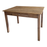 Wooden farmhouse table