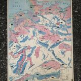Old MDI map Germany Agricultural and vintage population