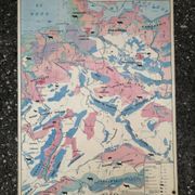 Old MDI map Germany Agricultural and vintage population