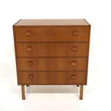 Scandinavian teak chest of drawers, Sweden, 1960.