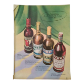 Advertisement paper alcohol wine aperitif rum porto byrel Byrrh issue period review