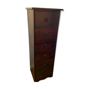 meuble colonne bois exotique - rangement