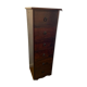 Title: exotic solid wood column unit for CD storage