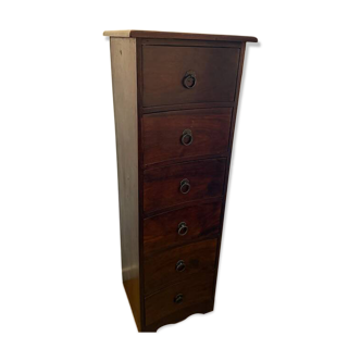 Title: exotic solid wood column unit for CD storage