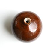 Vase boule en grès de Jacky Coville, années 70