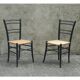 Paire de chaises Cassina en bois années 60