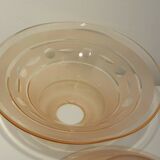 4 tulips in pink glass lampshade lamp suspension lamp