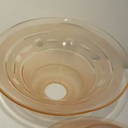 4 tulips in pink glass lampshade lamp suspension lamp