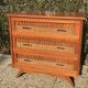 Vintage rattan chest of drawers