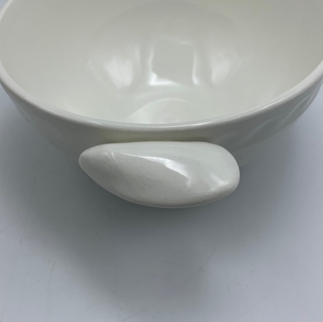 Six bowls for fish soup or Gien mussels