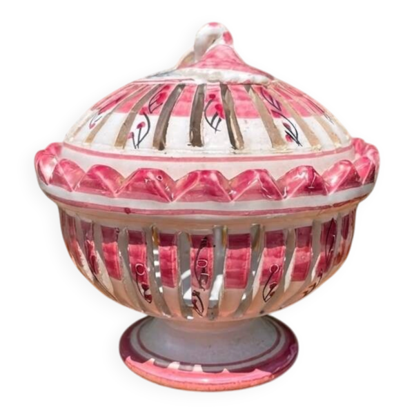 Bonbonnière porcelaine ajourée vintage