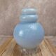 Vintage lampshade in light blue opaline glass – textured milky glass
