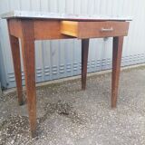 Old small table desk workshop Vintage with drawer