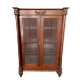 Antique mahogany showcase, early 20th century