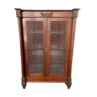 Antique mahogany showcase, early 20th century