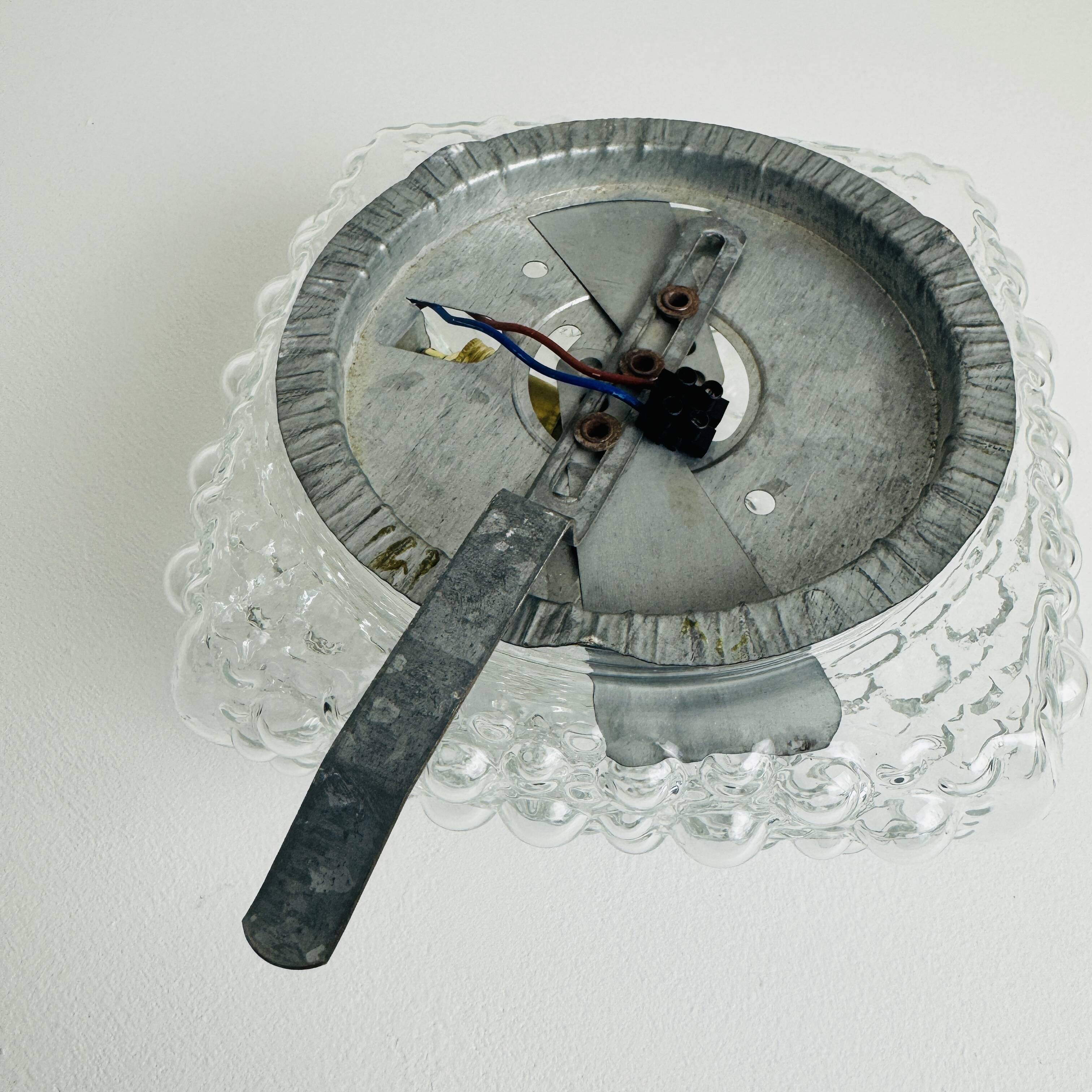 Vintage bubble glass wall light