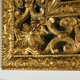 Miroir à Parcloses en Bois Doré, époque Napoléon III – Milieu XIXe