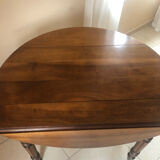Half moon walnut table