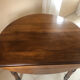 Half moon walnut table