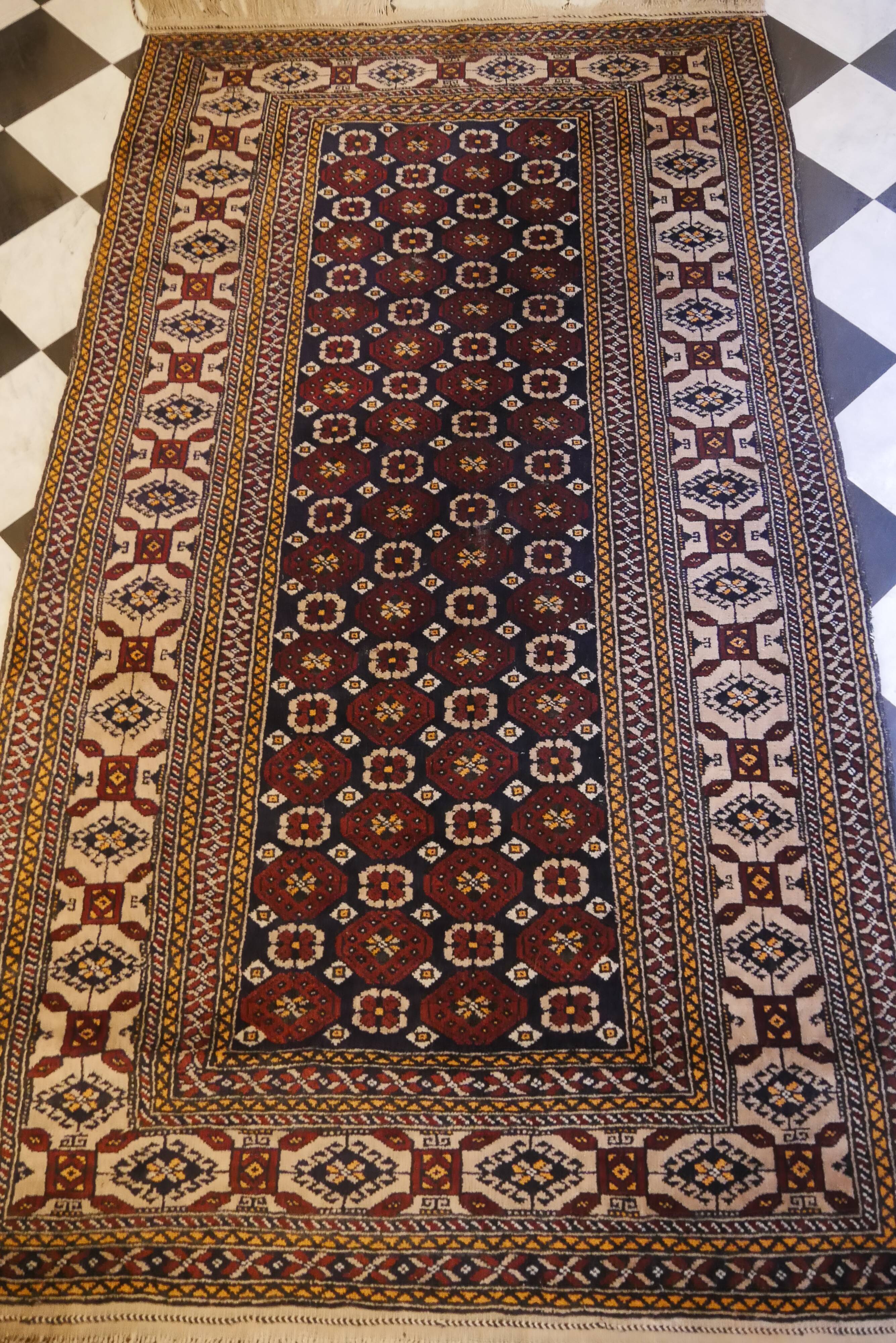 Handmade Persian oriental rug Beloutch 195 x 110 cm
