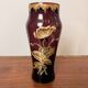 Antique Legras vase – Purple enamelled glass with gold – Art Nouveau