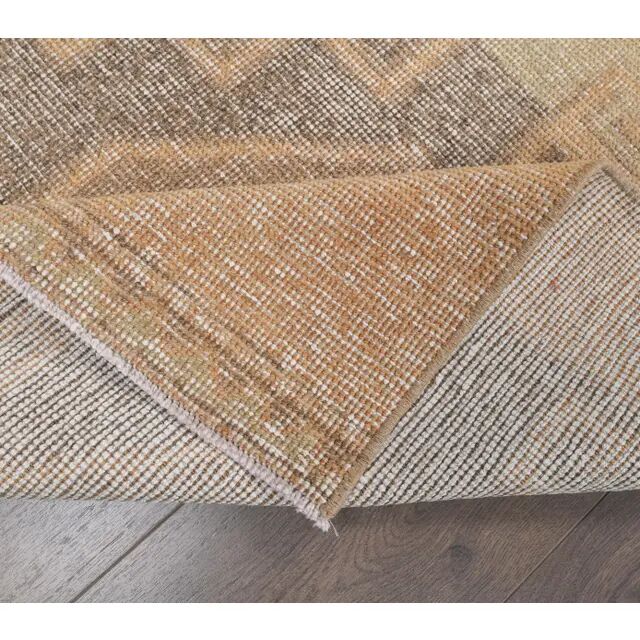 Turkish Oushak wool kilim rug 96x365