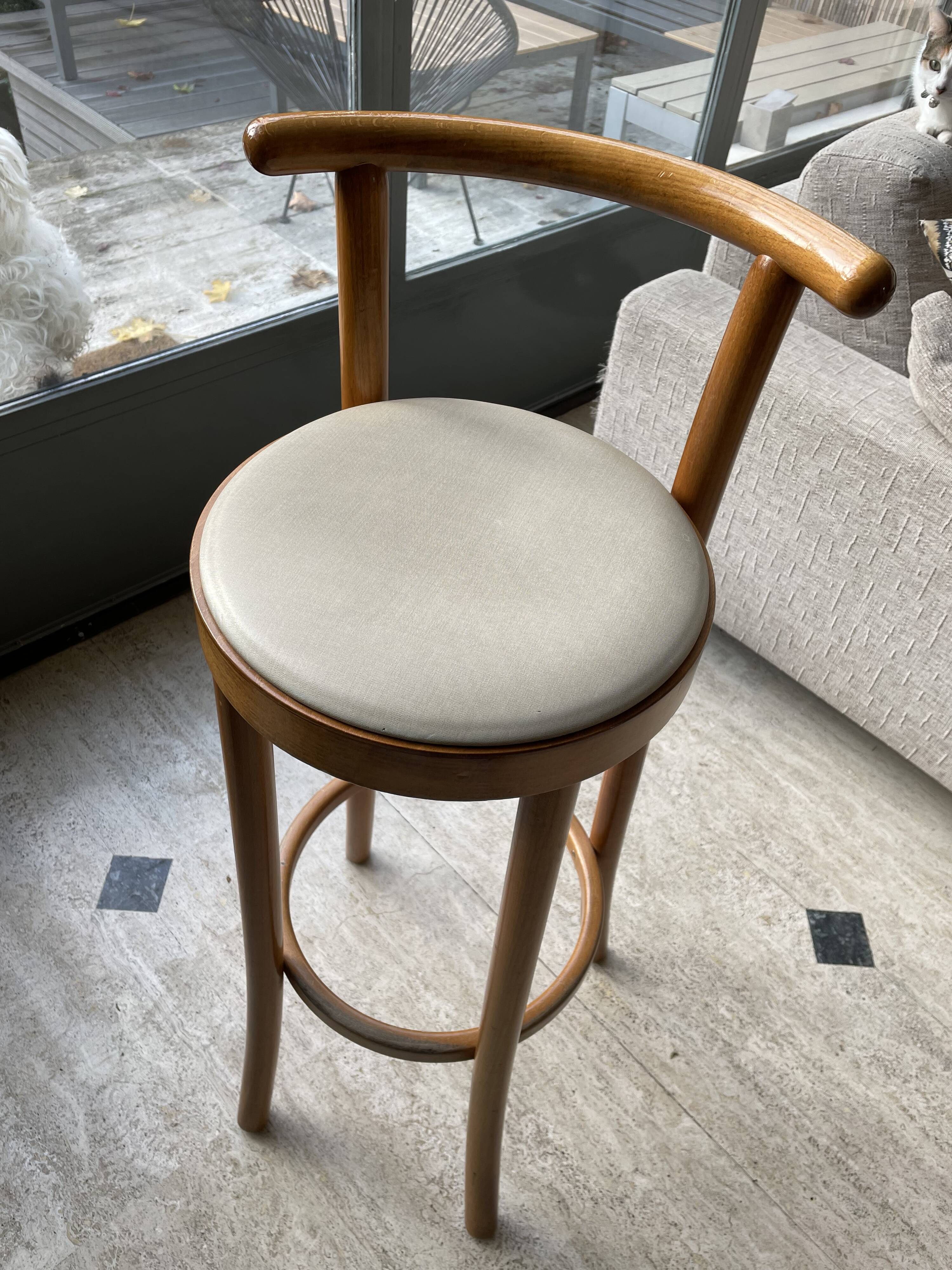 Set of 4 Baumann bar stools