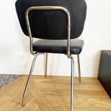 Black leatherette chair