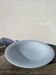 Round dish, sky blue ceramic wolf mill