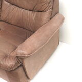 Vintage leather element sofa consisting of 5 elements made in the 1970s