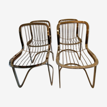 Set de 4 chaises éditées par Cidue