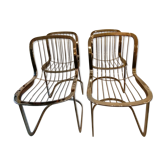 Set de 4 chaises éditées par Cidue