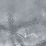 4 coupelles creuses feuilles texturées verre