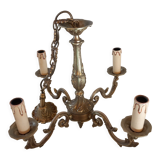 Chandelier 4 branches bronze Louis XV style