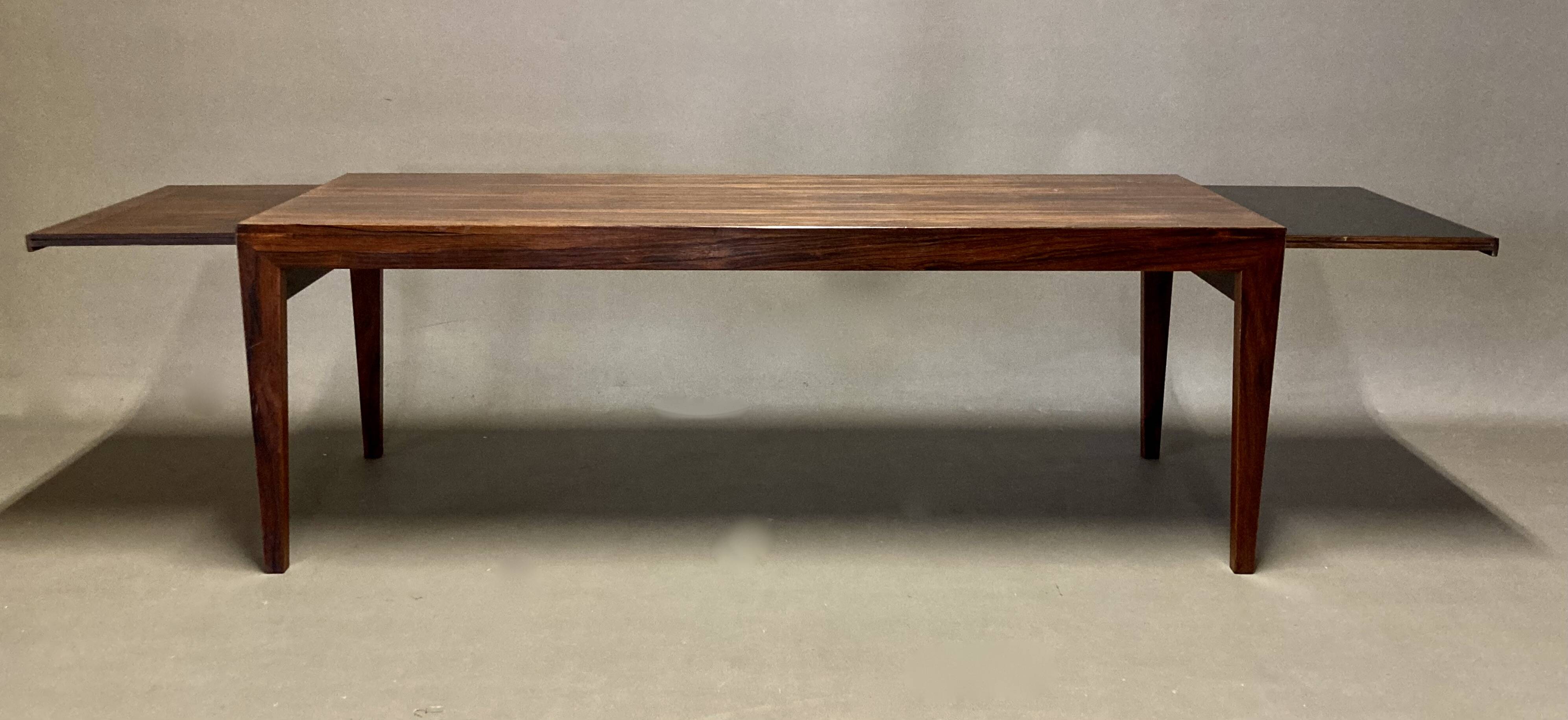 Scandinavian design rosewood coffee table 1950.
