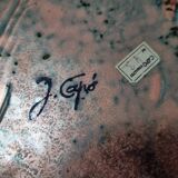 J. Capo enameled pocket emptier or dish from 1950
