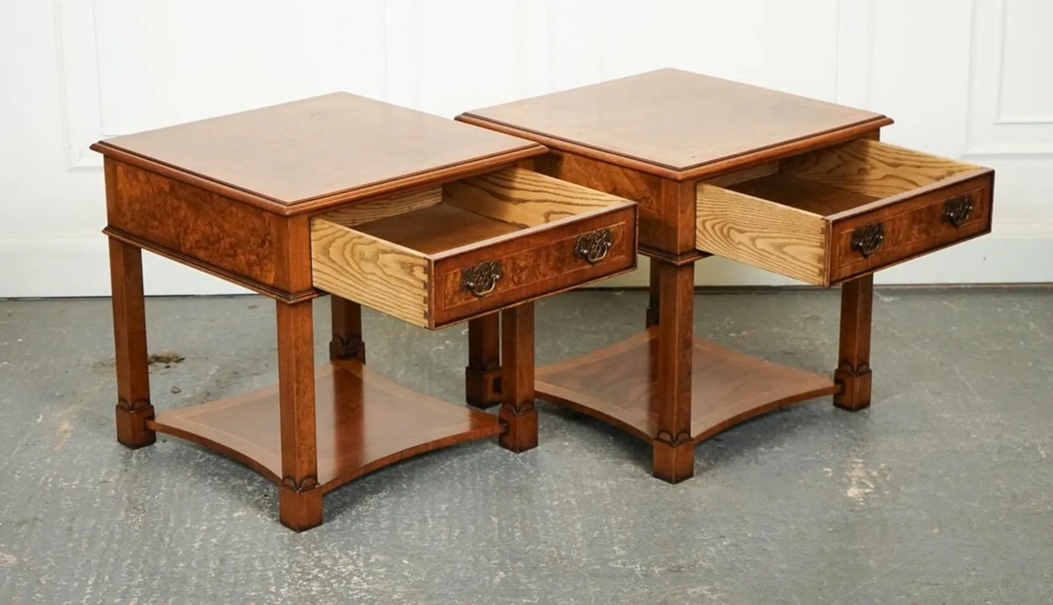 Nightstands in Walnut by Brights of Nettlebed